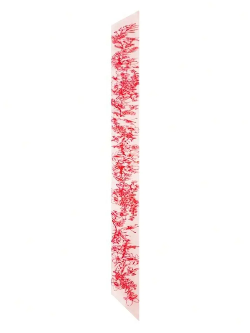 Red Floral Scarf M1590